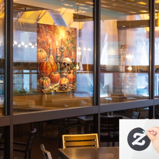 Autocollant Pour Fenêtre Clouage de fenêtre d'art d'Halloween (Fenêtre du restaurant)