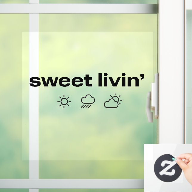 Autocollant Pour Fenêtre Clouage de fenêtre de Sweet Livin (Maison)