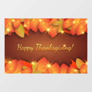 Autocollant Pour Fenêtre Clouage de fenêtre des Feuilles de Thanksgiving