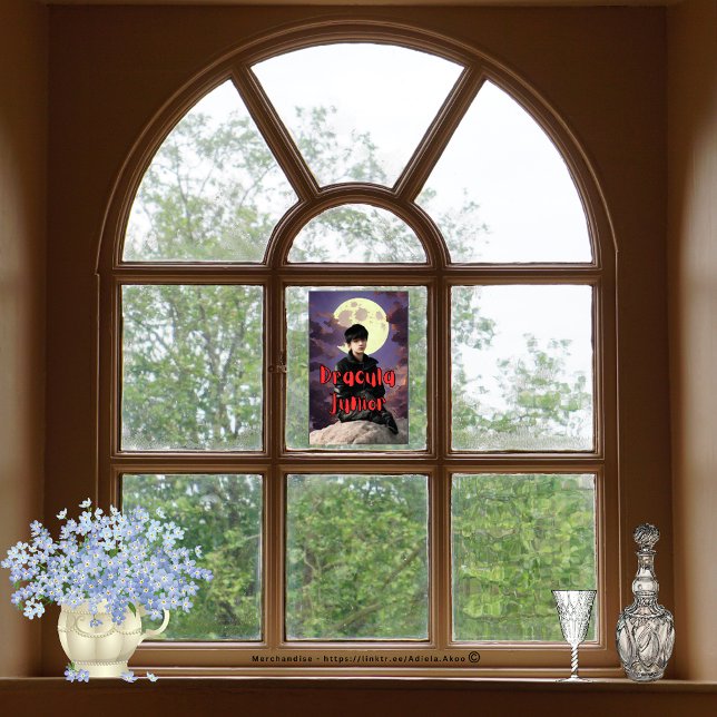 Autocollant Pour Fenêtre Clouage de fenêtre - Dracula Junior (DJ Window Cling. Visit my store for more interesting finds & great gift & decor ideas. Browse now!)