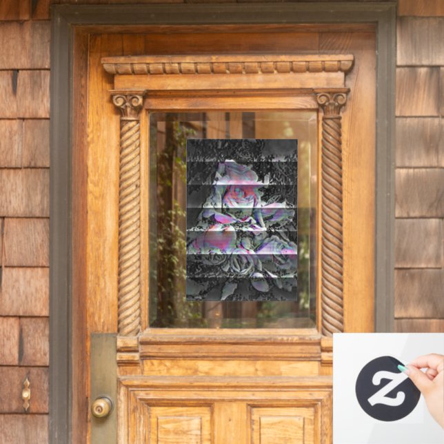 Autocollant Pour Fenêtre Clouage de fenêtre Techno Bouquet (Porte d'accueil)