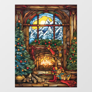 Autocollant Pour Fenêtre Clouage de la fenêtre en verre de Noël