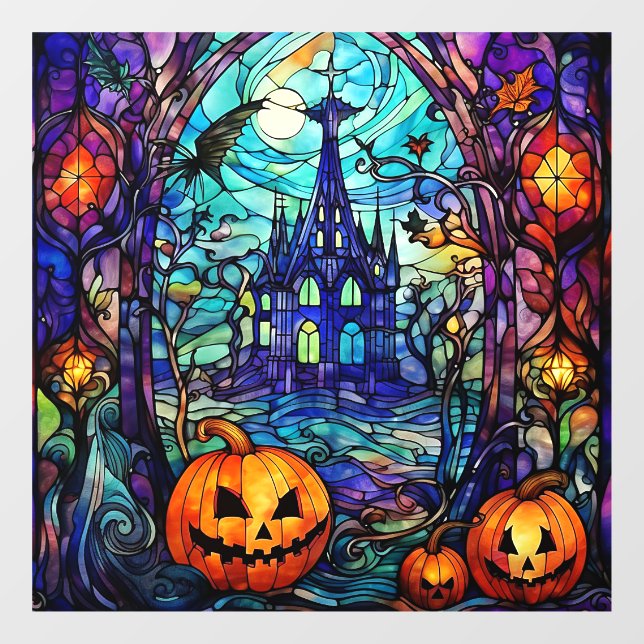 Autocollant Pour Fenêtre Clouage de la fenêtre en verre d'Halloween (Feuille)