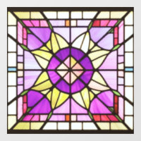 Clous de fenêtre en verre d'art AI