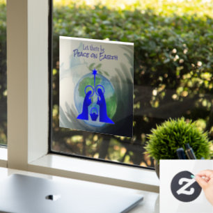 Autocollant Pour Fenêtre Clous de fenêtre World Peace