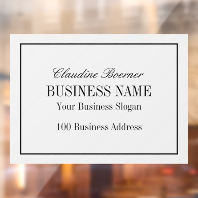 Autocollant Pour Fenêtre Clous de la fenêtre Business Home (Feuille 2)