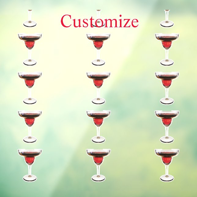 Autocollant Pour Fenêtre Cocktail Big Red Margarita Boire Thunder_Cove (Feuille 3)