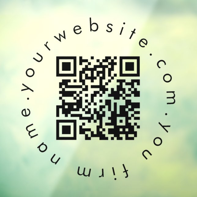 Autocollant Pour Fenêtre Code QR de conception simple pour vos biznes Cléme (Feuille 3)