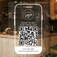 Code QR de la liste de prix de l'entreprise en bla