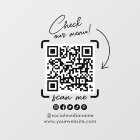 Code QR d'entreprise transparent personnalisé Médi