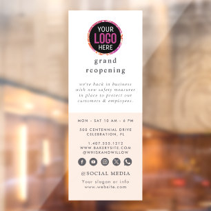 Autocollant Pour Fenêtre Code QR   Logo d'entreprise