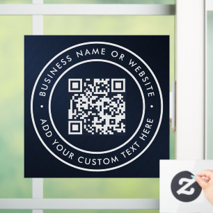 Autocollant Pour Fenêtre Code QR   Moderne et élégant, scannable