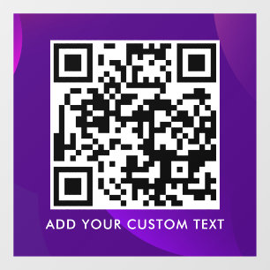 Autocollant Pour Fenêtre Code QR   Moderne Simple Élégant Scannable 