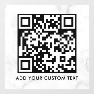 Autocollant Pour Fenêtre Code QR   Moderne Simple Élégant Scannable 