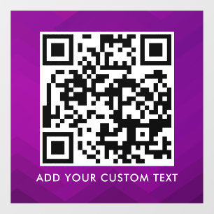 Autocollant Pour Fenêtre Code QR Moderne Simple Élégant Scannable