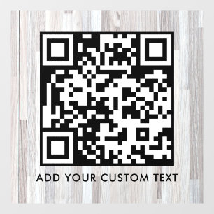 Autocollant Pour Fenêtre Code QR   Moderne Simple Élégant Scannable 