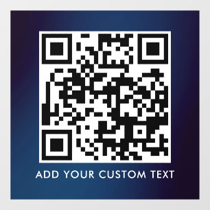 Autocollant Pour Fenêtre Code QR   Moderne Simple Élégant Scannable 