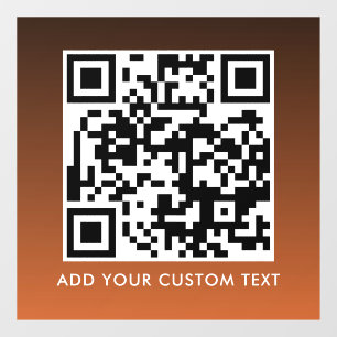 Autocollant Pour Fenêtre Code QR   Moderne Simple Élégant Scannable 