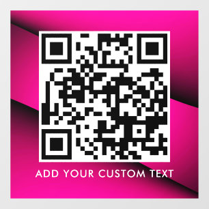 Autocollant Pour Fenêtre Code QR   Moderne Simple Élégant Scannable 