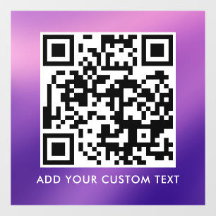 Autocollant Pour Fenêtre Code QR Moderne Simple Élégant Scannable