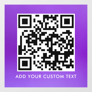 Autocollant Pour Fenêtre Code QR   Moderne Simple Élégant Scannable 