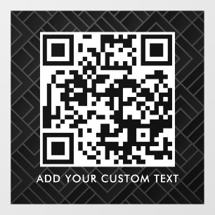 Autocollant Pour Fenêtre Code QR Moderne Simple Scannable Élégant