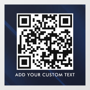 Autocollant Pour Fenêtre Code QR   Moderne Simple Scannable Élégant 