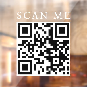 Autocollant Pour Fenêtre Code QR personnalisé Boutique d'affaires Boutique 