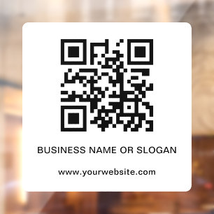 Autocollant Pour Fenêtre Code QR professionnel d'entreprise corporative