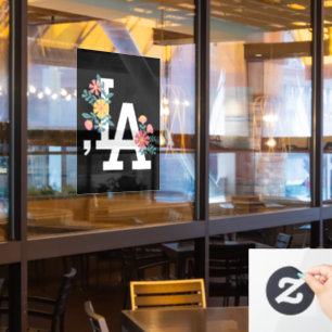 Autocollant Pour Fenêtre Comma la Floral Kamala Harris Pour Président 2024