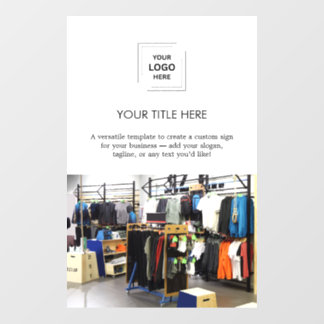 Autocollant Pour Fenêtre Conception de design blanc promotionnel | Photo de