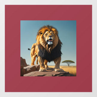 Autocollant Pour Fenêtre Conception de lion.