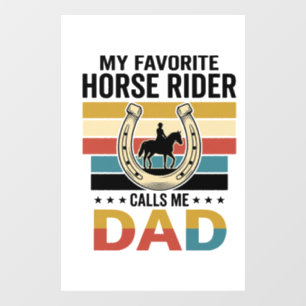 Autocollant Pour Fenêtre Conception de t-shirt Mon cavalier de cheval préfé