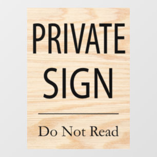 Autocollant Pour Fenêtre Connexion privée non lue