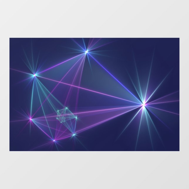 Autocollant Pour Fenêtre Constellation, Art Fractal Abstrait Fantastique (Feuille)