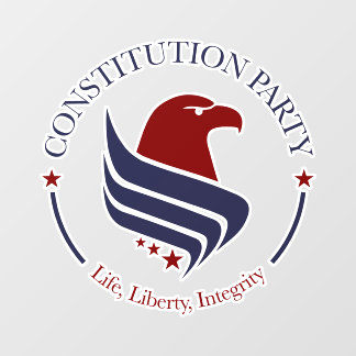 Autocollant Pour Fenêtre Constitution Party window cling
