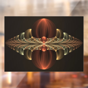 Autocollant Pour Fenêtre Construction d'Imaginaires Art Fractal Abstrait br