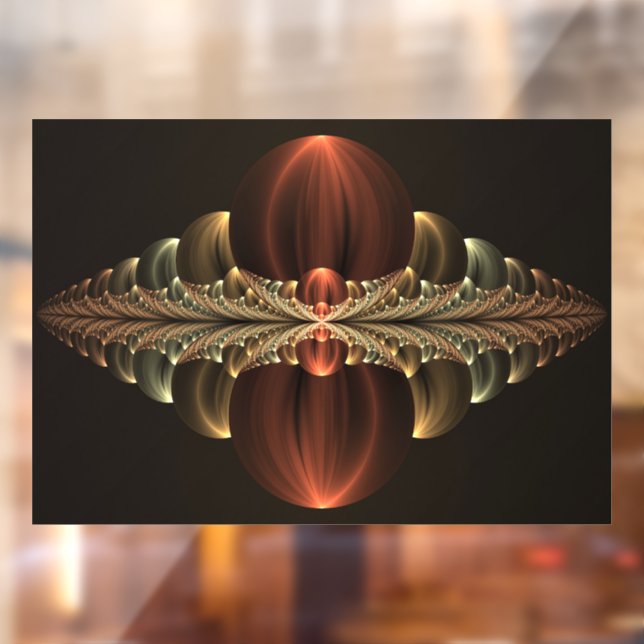 Autocollant Pour Fenêtre Construction d'Imaginaires Art Fractal Abstrait br (Feuille 2)