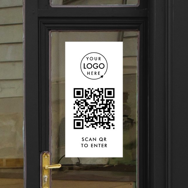 Autocollant Pour Fenêtre Contrôle d'accès Code QR | Scanner pour Entrer Log (Créateur téléchargé)