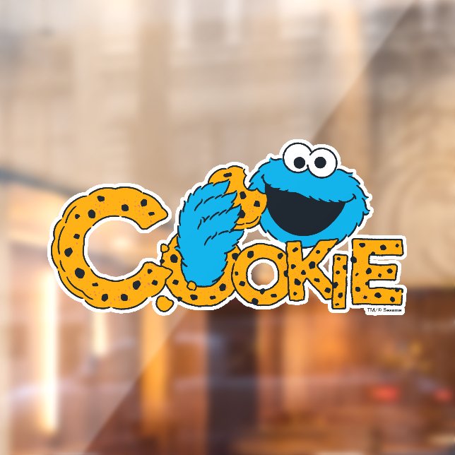 Autocollant Pour Fenêtre Cookie Monster | Cookie ! (Feuille 2)