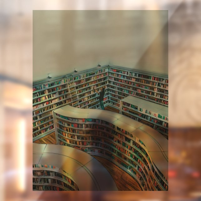 Autocollant Pour Fenêtre Cool lecture amant cadeau (Feuille 2)