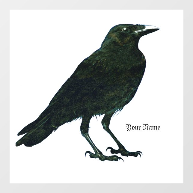 Autocollant Pour Fenêtre Corbeau noir (Feuille)