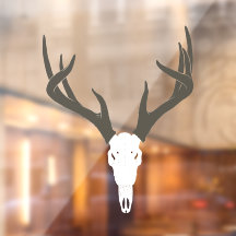 Crâne de cerf à queue blanche personnalisable