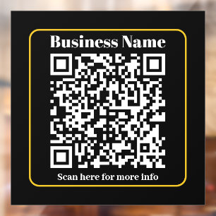 Autocollant Pour Fenêtre Créer un code QR d'entreprise instantanément scann