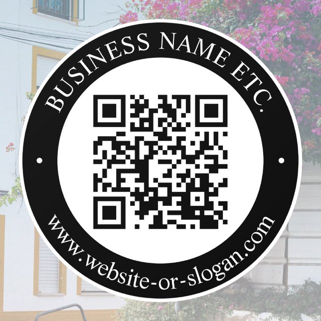 Autocollant Pour Fenêtre Créer un code QR et du texte personnalisable | Noi (Créateur téléchargé)