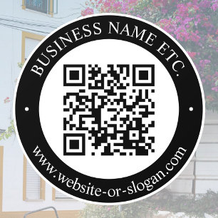 Autocollant Pour Fenêtre Créer un code QR et un texte personnalisable Noi