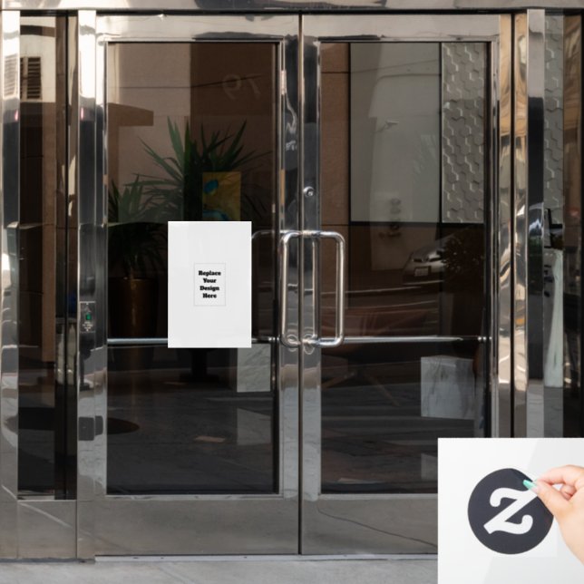 Autocollant Pour Fenêtre Créez votre propre blanc  (Porte de bureau)