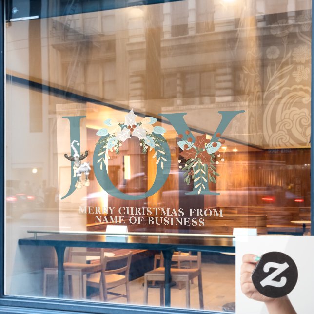 Autocollant Pour Fenêtre Créez votre propre fête personnalisée Noël (Fenêtre de café)