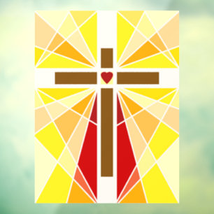 Autocollant Pour Fenêtre Croix du Christ