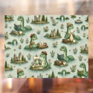 Autocollant Pour Fenêtre Cryptides confortables Nessie Monstre du Loch Ness